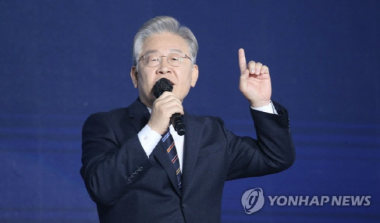 더불어민주당 대선 후보 이재명 전 경기도지사. 연합뉴스